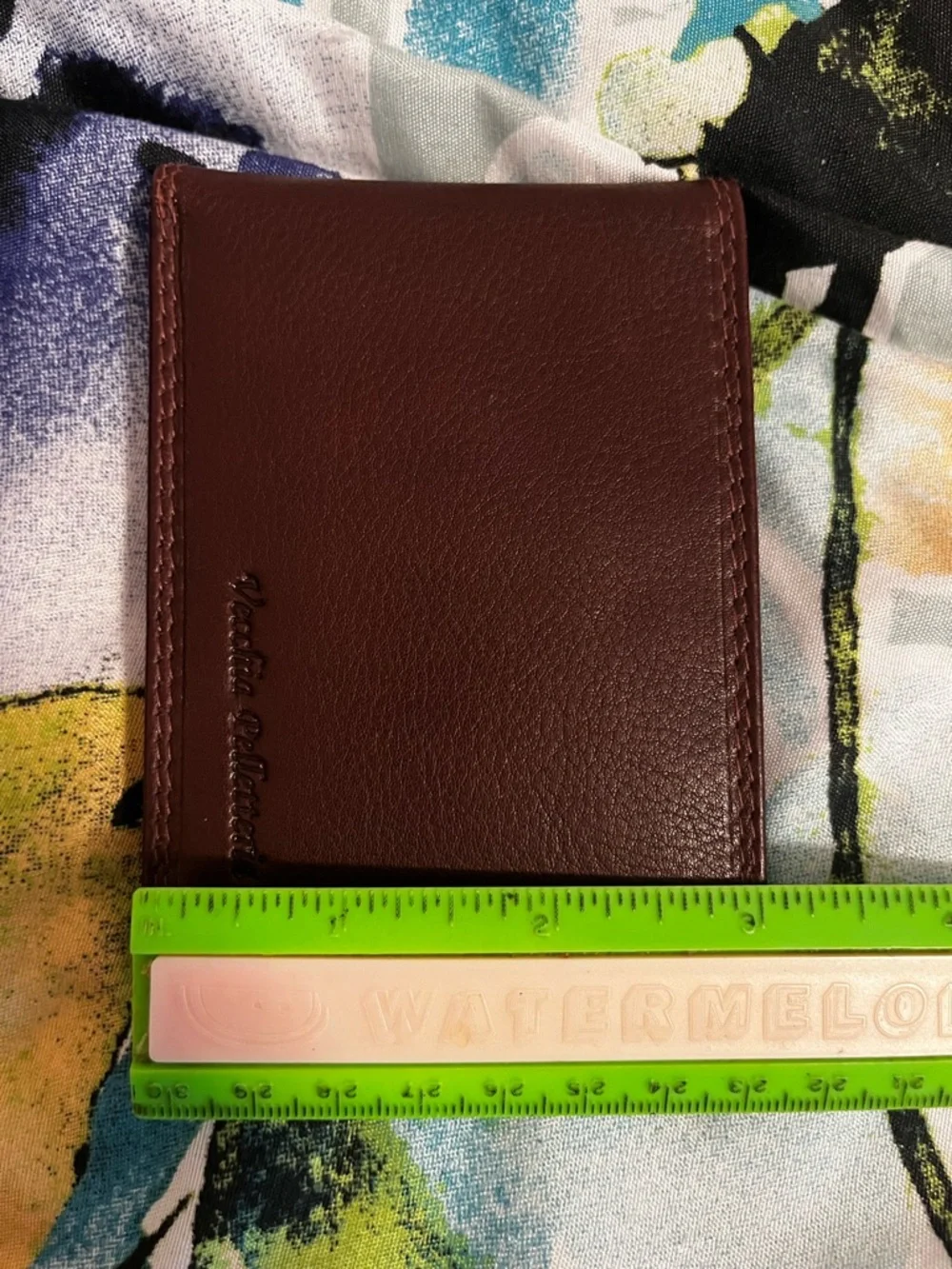 Men's Italian Leather Card Holder Wallet - Deep Brown